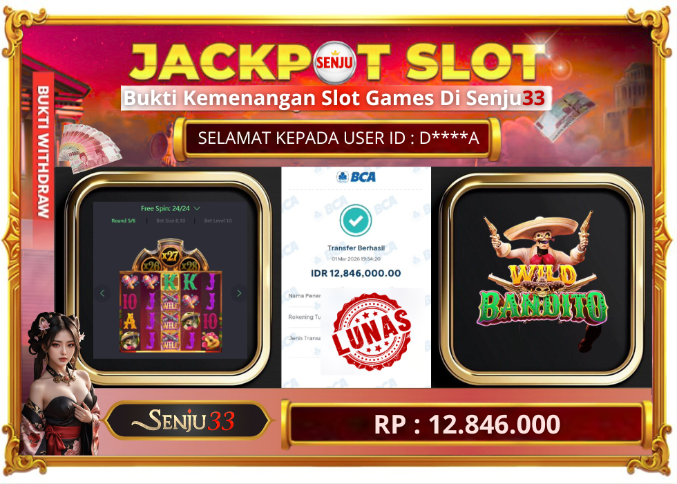 🎰 SENJU33 JACKPOT SLOT Rp. 12.800.000 LUNAS 🎉
